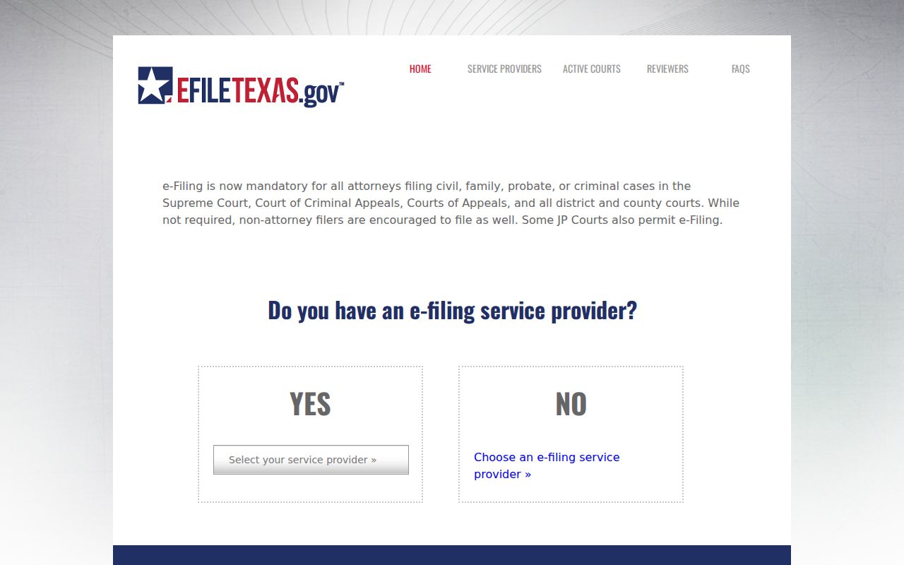 Montague County civil court docket eFileTexas workflow